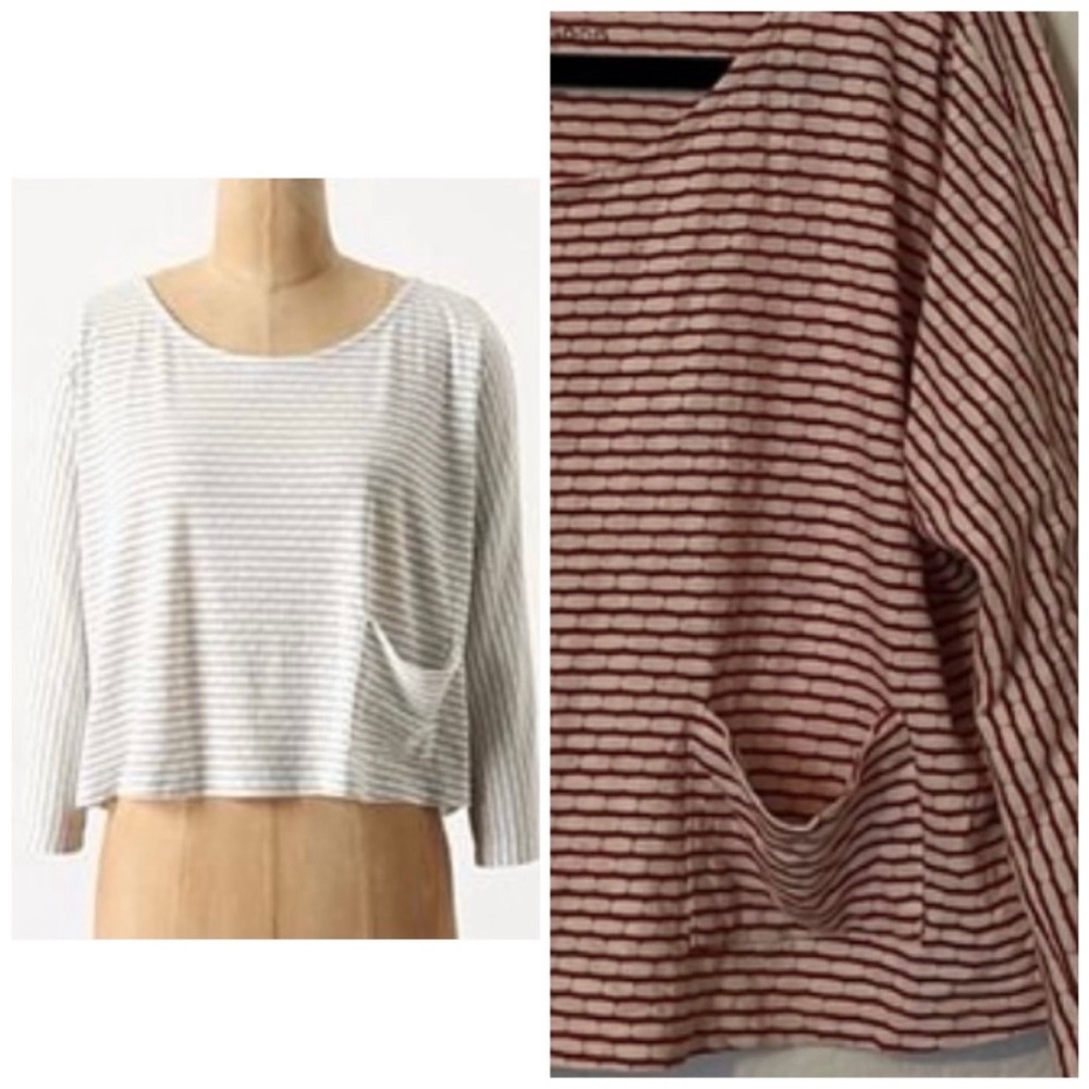 Anthropologie Pure + Good Crop Blouse
